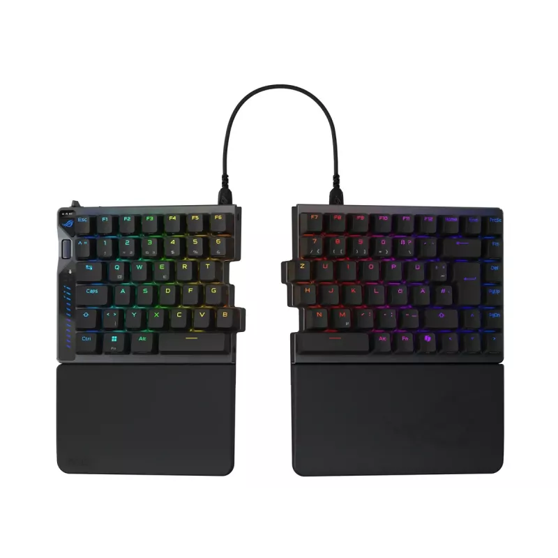 ASUS ROG Falcata klaviatūra žaidimams USB + RF belaidis + Bluetooth QWERTZ vokiška juoda