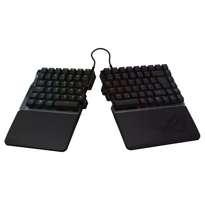 ASUS ROG Falcata klaviatūra žaidimams USB + RF belaidis + Bluetooth QWERTZ vokiška juoda