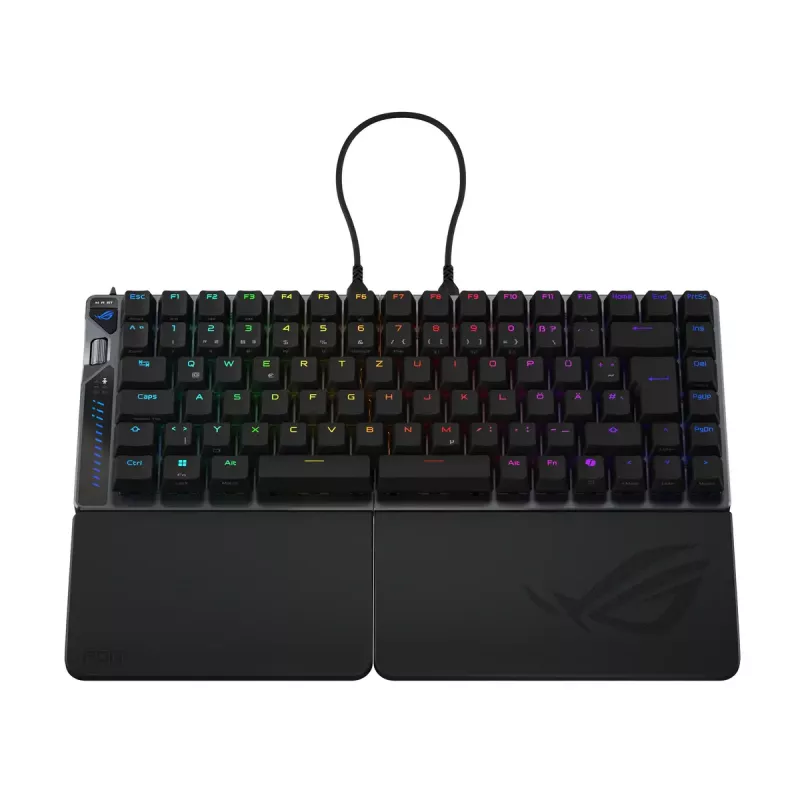 ASUS ROG Falcata klaviatūra žaidimams USB + RF belaidis + Bluetooth QWERTZ vokiška juoda