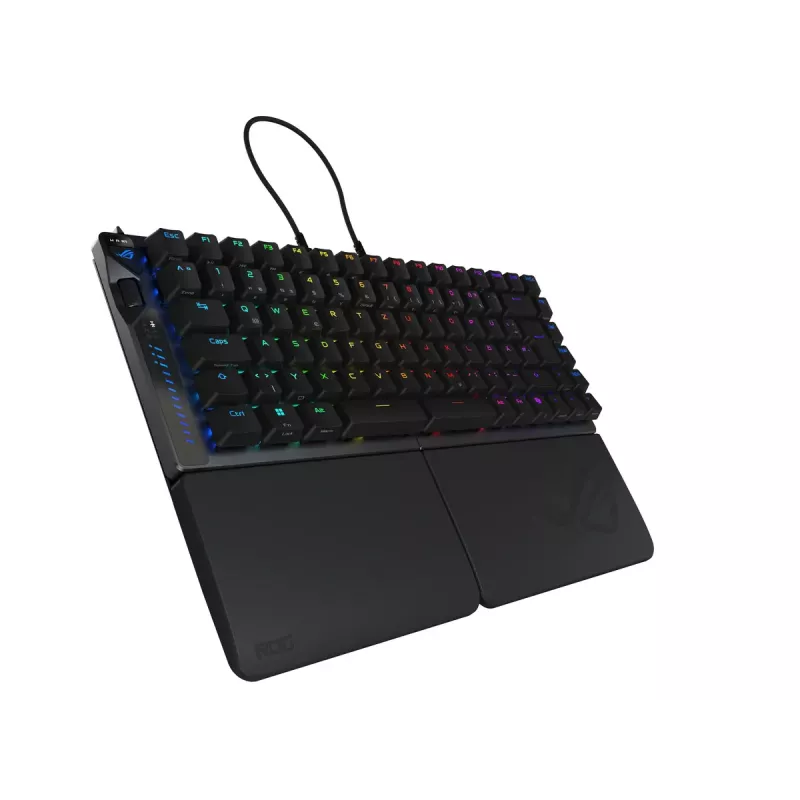 ASUS ROG Falcata klaviatūra žaidimams USB + RF belaidis + Bluetooth QWERTZ vokiška juoda