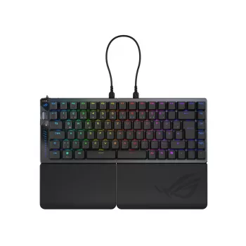 ASUS ROG Falcata klaviatūra žaidimams USB + RF belaidis + Bluetooth QWERTZ vokiška juoda