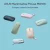 ASUS Marshmallow MD100 pelė biurui Ambidextrinė RF Wireless + Bluetooth Optinė 1600 DPI