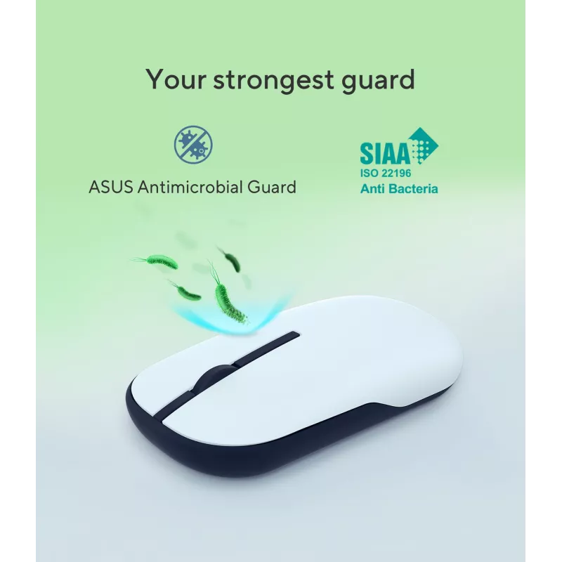 ASUS Marshmallow MD100 pelė biurui Ambidextrinė RF Wireless + Bluetooth Optinė 1600 DPI