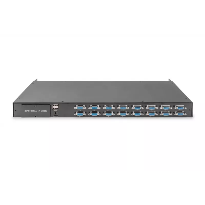 DIGITUS Modulinis KVM jungiklis 16 prievadų modulinei KVM konsolei