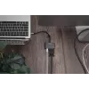 DIGITUS USB-C į mini DP + VGA adapteris, 20 cm, 4K/30Hz, sidabrinis, aliuminio korpusas