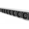 DIGITUS IT BASIC PDU 3 fazės 16A 24x C13 3x C19 vertikalus 3m kabelis IEC309 3Ph-16A kištukas