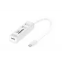 DIGITUS USB 2.0 Type-C HUB su kortelių skaitytuvu 3x USB 2.0, 1x SD, 1x MicroSD, aliumininis korpusas