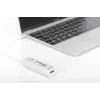 DIGITUS USB 2.0 Type-C HUB su kortelių skaitytuvu 3x USB 2.0, 1x SD, 1x MicroSD, aliumininis korpusas