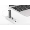DIGITUS USB 2.0 Type-C HUB su kortelių skaitytuvu 3x USB 2.0, 1x SD, 1x MicroSD, aliumininis korpusas