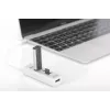 DIGITUS USB 2.0 Type-C HUB su kortelių skaitytuvu 3x USB 2.0, 1x SD, 1x MicroSD, aliumininis korpusas
