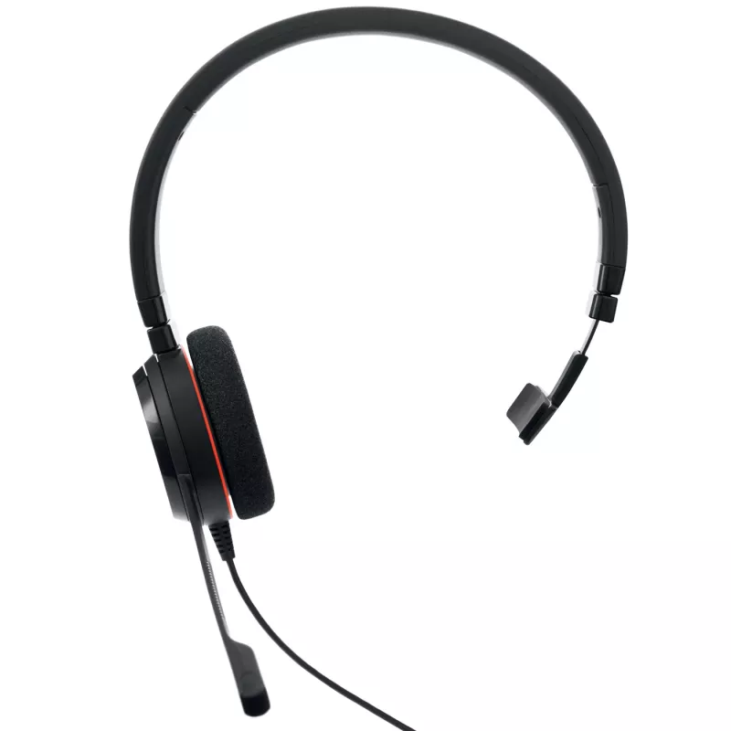 Jabra EVOLVE 20 MS Mono, laidinis ausinių komplektas, biurui / skambučių centrui, 150 - 7000 Hz, 142 g, juodos spalvos