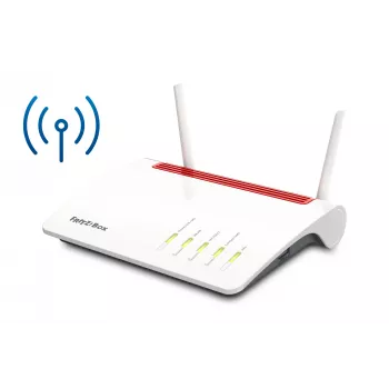 FRITZ!Box 6890 LTE maršrutizatorius, Wi-Fi 5 (802.11ac), dviejų juostų (2,4 GHz / 5 GHz), Gigabit Ethernet, 4G LTE, juoda/raudona/balta