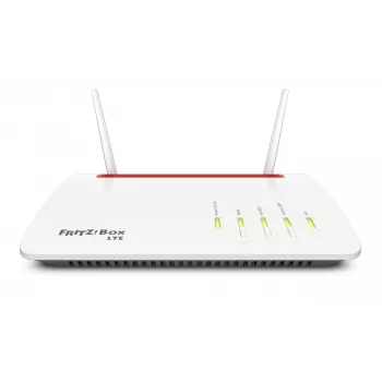 FRITZ!Box 6890 LTE maršrutizatorius, Wi-Fi 5 (802.11ac), dviejų juostų (2,4 GHz / 5 GHz), Gigabit Ethernet, 4G LTE, juoda/raudona/balta
