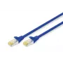 DIGITUS jungiamasis kabelis - CAT6a - S/FTP - Su užraktu - Varis - 50cm - mėlynas