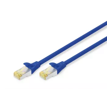DIGITUS Patch kabelis - CAT6a - S/FTP - Su apsauga nuo užkabinimo - Varis - 1 m - mėlyna