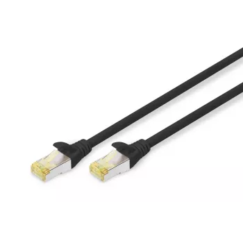 DIGITUS jungiamasis kabelis - CAT6a - S/FTP - Su apsauga nuo užkliuvimo - Varis - 1m - juodas