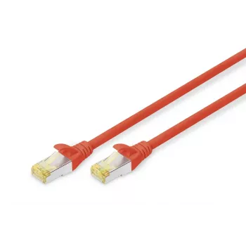 DIGITUS jungiamasis kabelis - CAT6a - S/FTP - su apsauga nuo užkliuvimo - Cu - 7m - raudonas