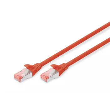 DIGITUS jungiamasis laidas - CAT6 - S/FTP - Snagless - Cu - 1m - raudonas