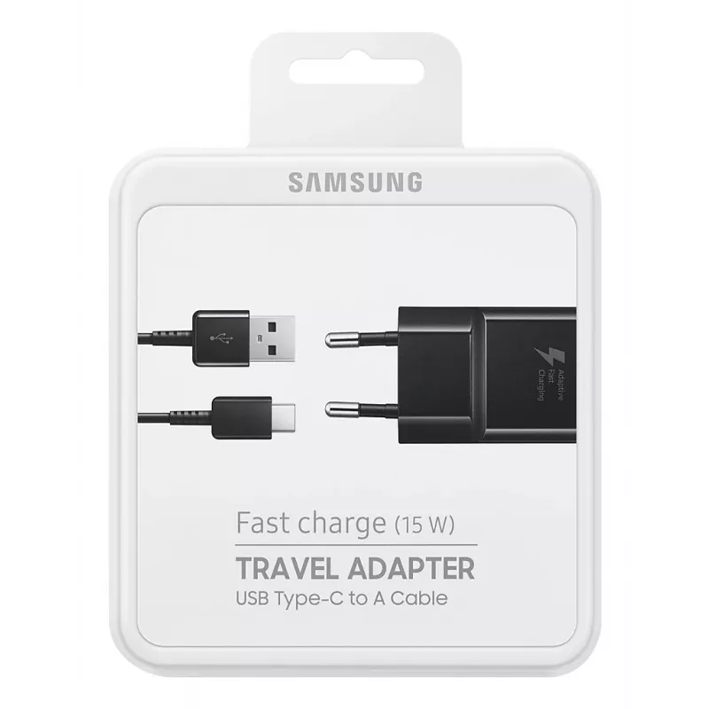 Samsung EP-TA20 universalus greitasis AC įkroviklis juodas, vidaus ir lauko naudojimui