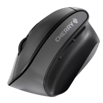 CHERRY MW 4500 belaidė 45 laipsnių pelė, juoda, USB, RF Wireless, 1200 DPI, vertikalus dizainas