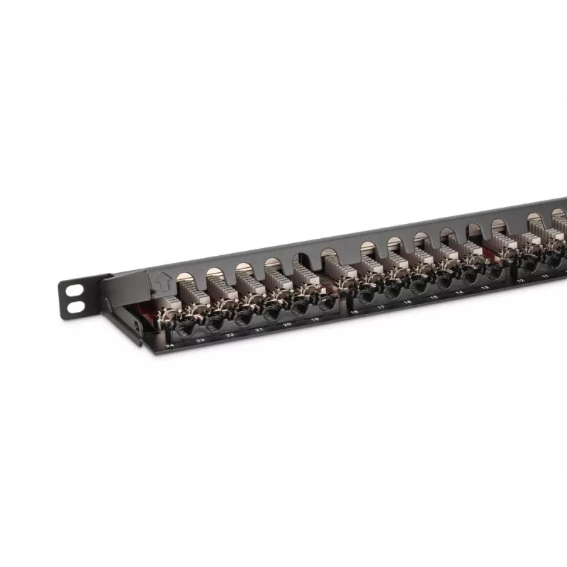 DIGITUS Patch panel CAT6a ekranuotas 24 prievadų 0,5U (DN-91624S-SL-EA)