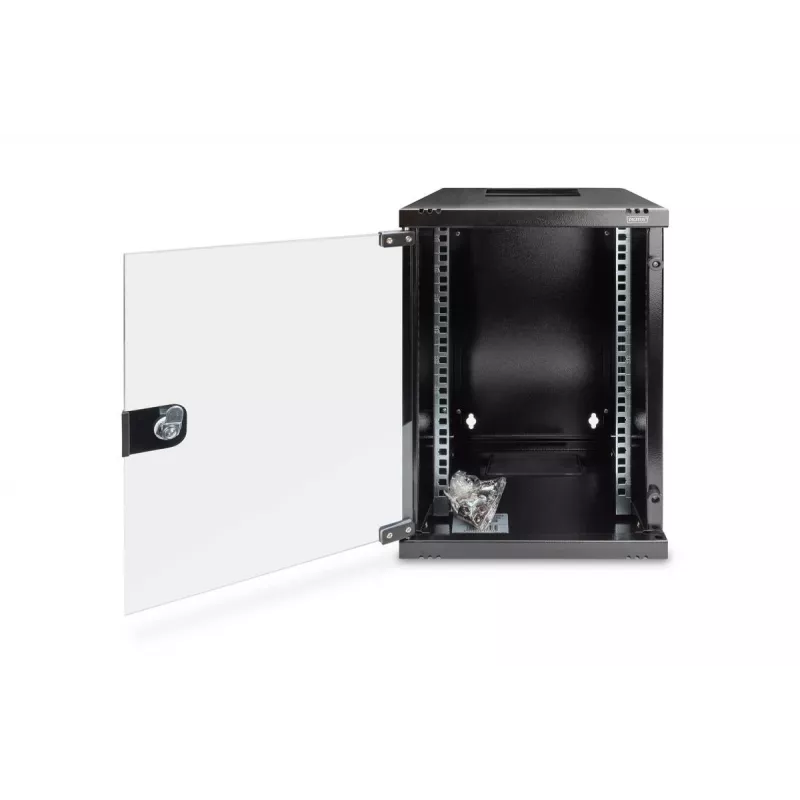 DIGITUS Sieninis Montavimo Spintelė 312x300mm (10 inch) 9U 464x312x300 mm Juoda