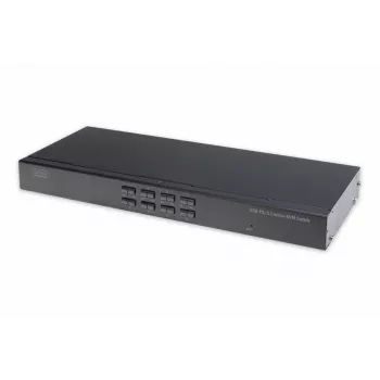 DIGITUS USB-PS/2 Combo-KVM jungiklis 8 prievadų su IP modulio lizdu