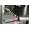 DIGITUS modulinė 48,3 cm (19 colių) TFT konsolė su 8 prievadų Cat.5 KVM, RAL 9005 juoda - Qwertzu vokiška klaviatūra