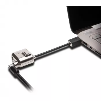 Kensington MiniSaver Mobile Keyed Lock, 1,8 m, raktinis, plokščias raktas, anglinis plienas, juoda