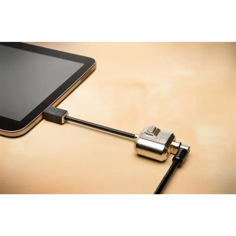 Kensington MiniSaver Mobile Keyed Lock, 1,8 m, raktinis, plokščias raktas, anglinis plienas, juoda