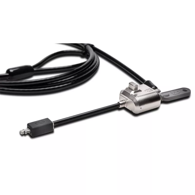 Kensington MiniSaver Mobile Keyed Lock, 1,8 m, raktinis, plokščias raktas, anglinis plienas, juoda