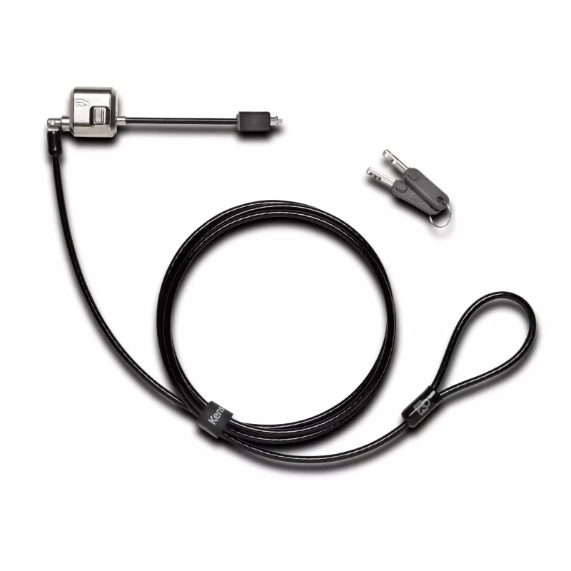 Kensington MiniSaver Mobile Keyed Lock, 1,8 m, raktinis, plokščias raktas, anglinis plienas, juoda