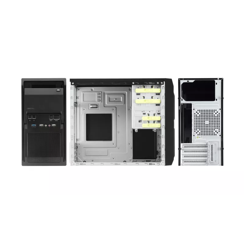 Chieftec LT-01B-350GPB kompiuterio korpusas Mini Tower, juodas, su 250 W maitinimo bloku