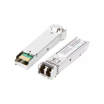 DIGITUS 1.25 Gbps SFP modulis, iki 550 m daugiamodis, LC duplekso jungtis 1000Base-SX, 850 nm