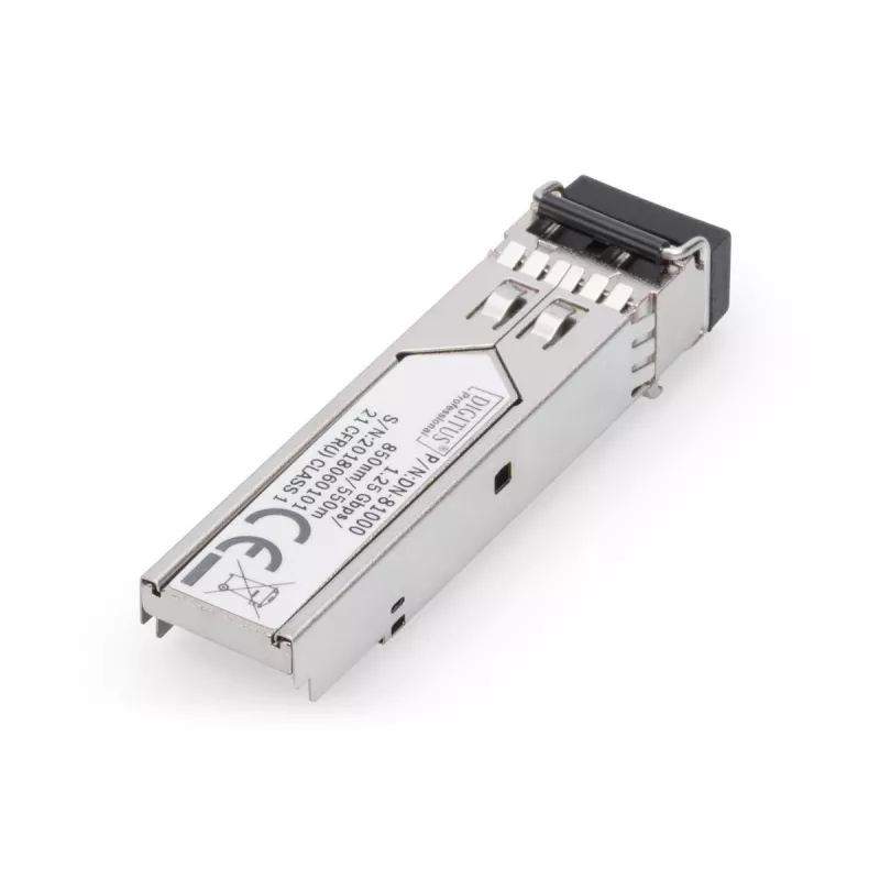 DIGITUS 1.25 Gbps SFP modulis, iki 550 m daugiamodis, LC duplekso jungtis 1000Base-SX, 850 nm