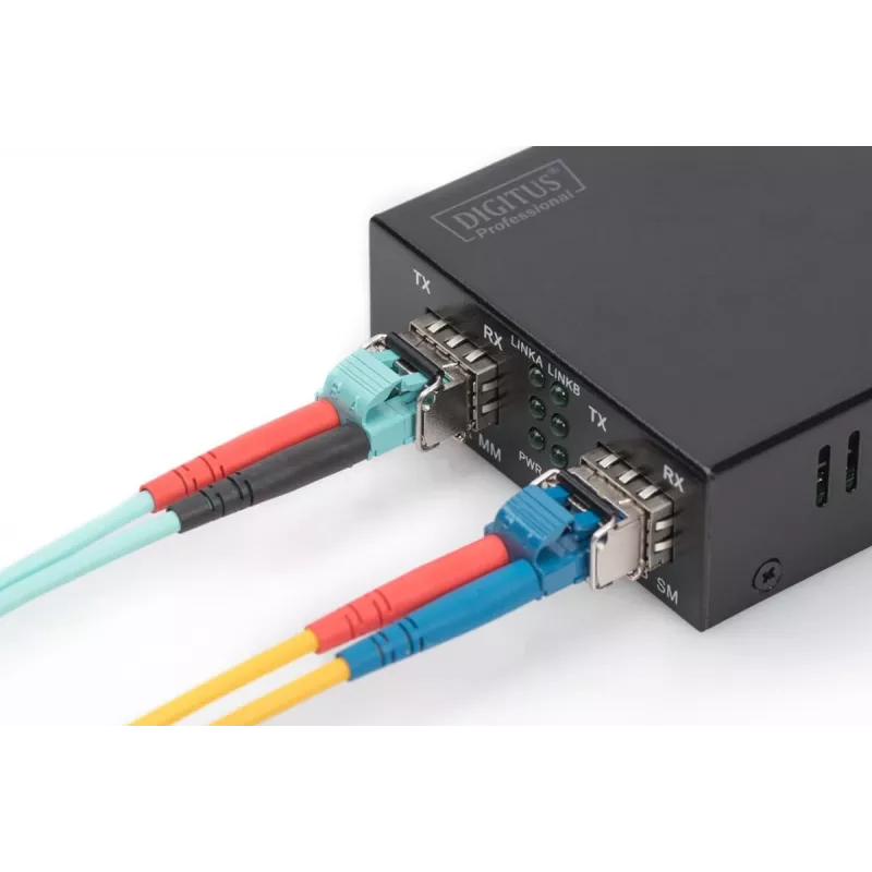 DIGITUS 1.25 Gbps SFP modulis, iki 550 m daugiamodis, LC duplekso jungtis 1000Base-SX, 850 nm