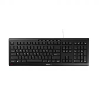 CHERRY STREAM klaviatūra Office USB QWERTY US English Juoda