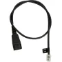 Jabra 8800-00-37 laidas ausinėms, QD į RJ10, tiesus, 0,5 m