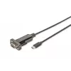DIGITUS USB Type-C 2.0 į RS232 konverteris, DSUB 9 kištukas, 1 m kabelis