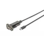 DIGITUS USB Type-C 2.0 į RS232 konverteris, DSUB 9 kištukas, 1 m kabelis