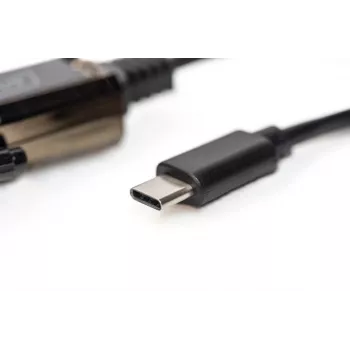 DIGITUS USB Type-C 2.0 į RS232 konverteris, DSUB 9 kištukas, 1 m kabelis