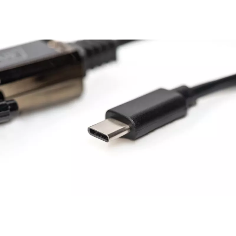 DIGITUS USB Type-C 2.0 į RS232 konverteris, DSUB 9 kištukas, 1 m kabelis