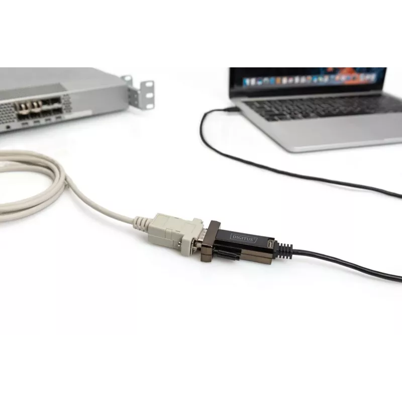 DIGITUS USB Type-C 2.0 į RS232 konverteris, DSUB 9 kištukas, 1 m kabelis