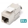 DIGITUS modulinė pataisinė plokštė su 24x DN-93615 24 prievadų 1U stovo montavimo pilka RAL 7035