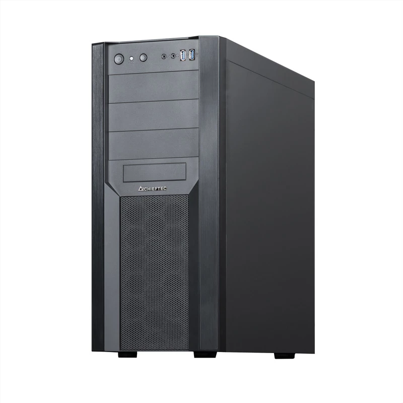 Korpusas CHIEFTEC CW-01B-OP Tower Juodas — SPCC, 7×3.5 colio, 7×2.5 colio, 3×5.25 colio lizdai, iki 410 mm GPU