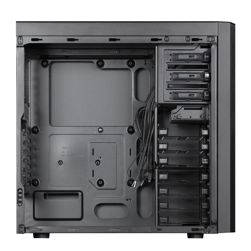 Korpusas CHIEFTEC CW-01B-OP Tower Juodas — SPCC, 7×3.5 colio, 7×2.5 colio, 3×5.25 colio lizdai, iki 410 mm GPU