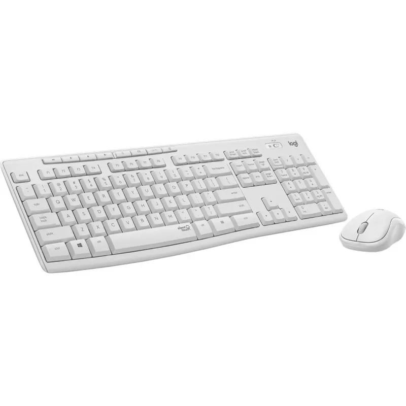 LOGITECH MK295 Tylus belaidis rinkinys (klaviatūra + pelė) balta QWERTZ vokiškas išdėstymas