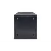DIGITUS sieninis montažinis spintas 254 mm (10 inch) 6U 330x312x300 mm, juoda (RAL 9005)