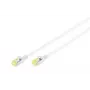 Tinklo kabelis Digitus CAT 6A U/FTP Slim patch cord RJ-45 Cat6a 1m Pilka