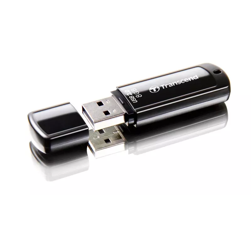 TRANSCEND JetFlash 350 8GB USB atmintukas USB 2.0 juodas